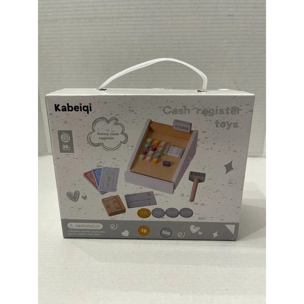 Kabeiqi Premium Wooden Supermarket Checkout Counter Toy New In Box